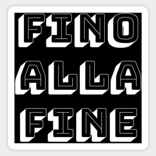 Fino alla fine Juventus motto Sticker